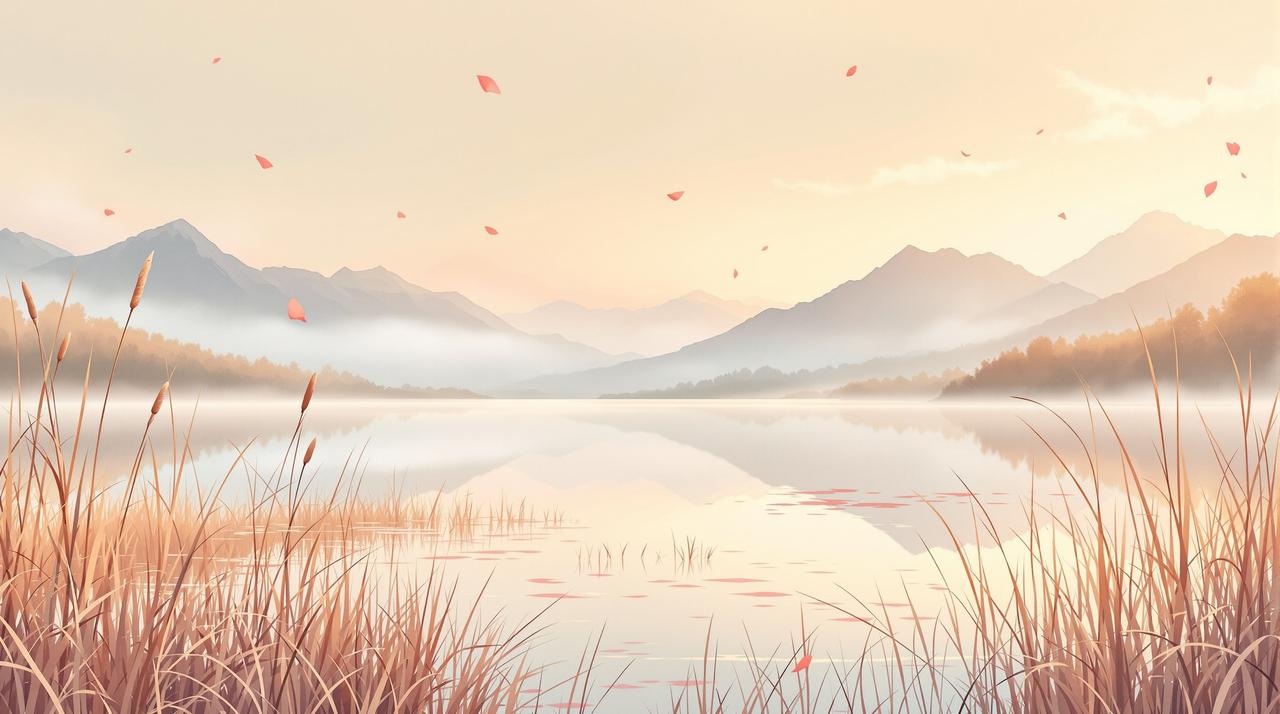 百合短剧 - 纸船在落日河面上漂流的治愈场景